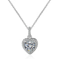 Zircon Necklace Women Full Diamond Short Clavicle Chain Simple Temperament Love Pendant Women