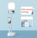 Mobile Phone Holder Retractable Wireless Live Broadcast Stand With Wireless Dimmable LED Beauty Fill Light