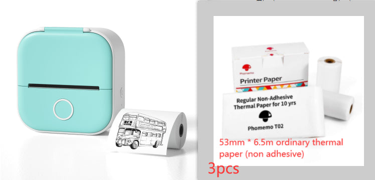 *Portable Mini Thermal Label Printer Home Photo Printer Student Wrong Question Printer Bluetooth-compatible Mini Label Printer Price Tag