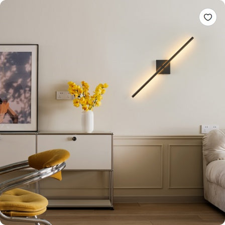 28  2-Pack Modern LED Wall Sconce, Minimalist Indoor Wall Light Fixtures, Black Matte Finish For Living Room, Bedroom, Hallway, Hotel, And Home Decor